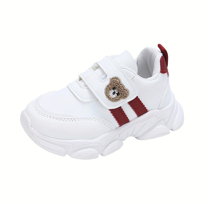 Kids' Casual Sports Shoes for Boys and Girls All-Season Microfiber Synthetic Leather Low Top Sneakers