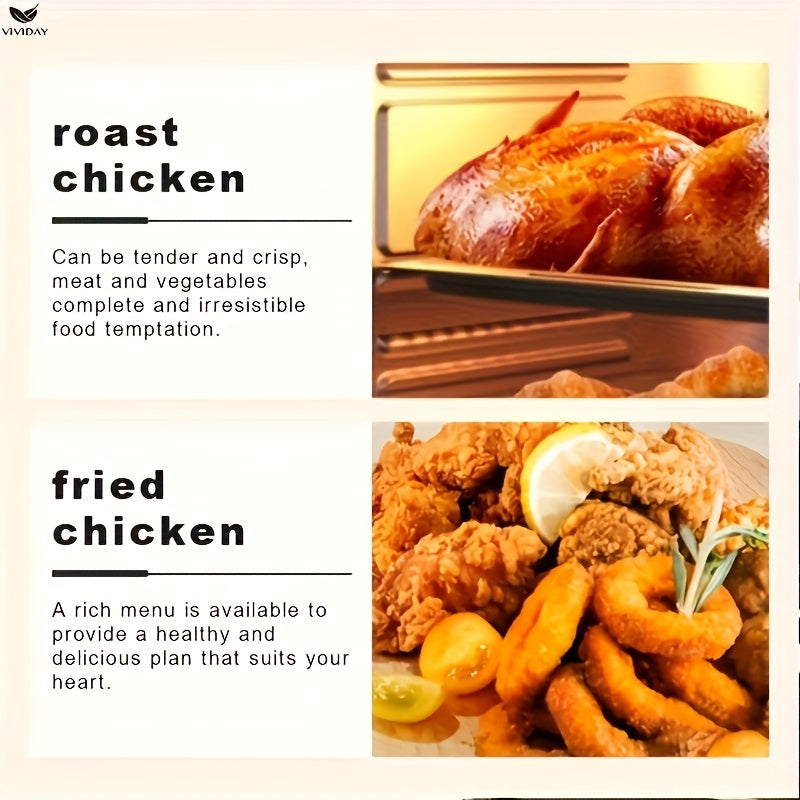 Kichik hajmli va vizual dizaynga ega oshxona uchun eng yaxshi sotiladigan ko‘p funksiyali havo qovurish uchun.