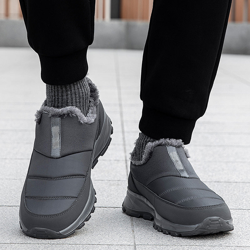 Women's Winter Slip-On Boots With Fleece Lining & Thick EVA Sole