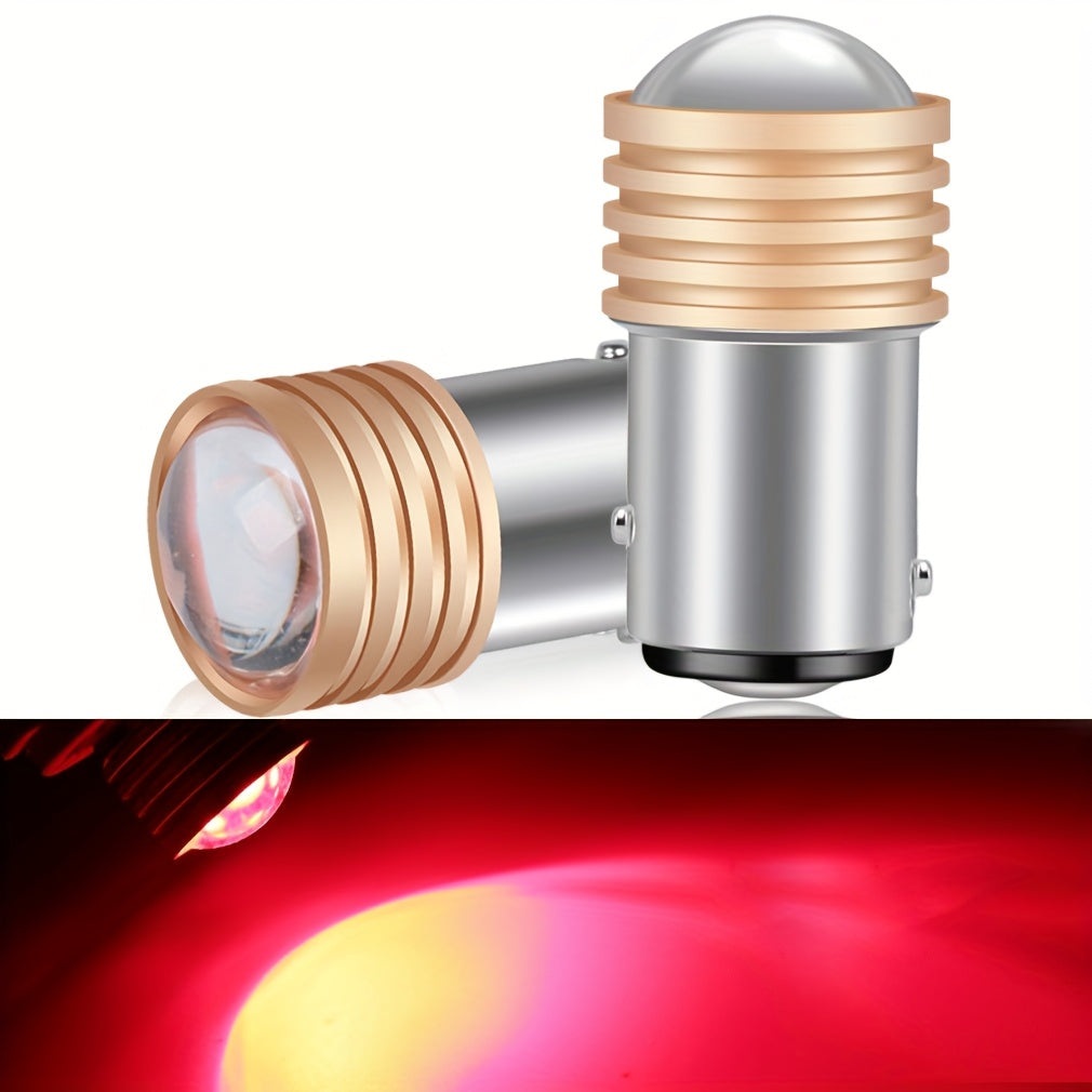 2PCS LED Car Tail Lights 1156 P21W 1157 BAY15D HD Projector Lens
