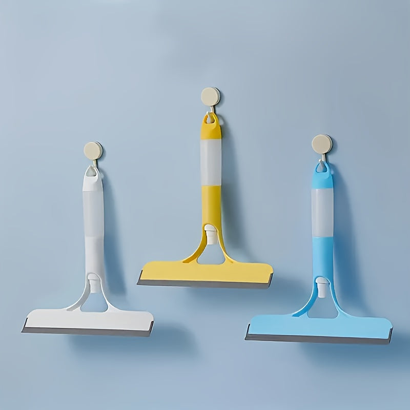 Glass Cleaning Tool Set with Spray Bottle Double-Sided Brush Scraper for Mirrors Windows