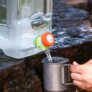 Dispensador de agua para exteriores de uso múltiple con grifo incorporado para camping y hogar