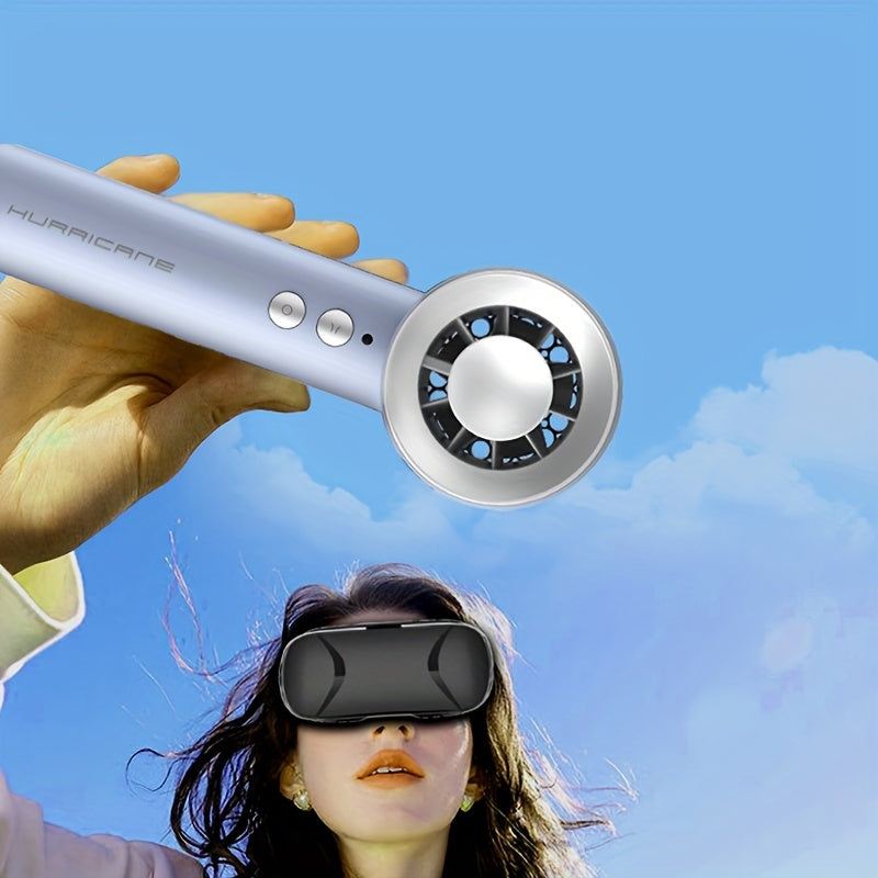 Portable Handheld Mini Plastic Fan with Adjustable Speed for Travel and Outdoor Use