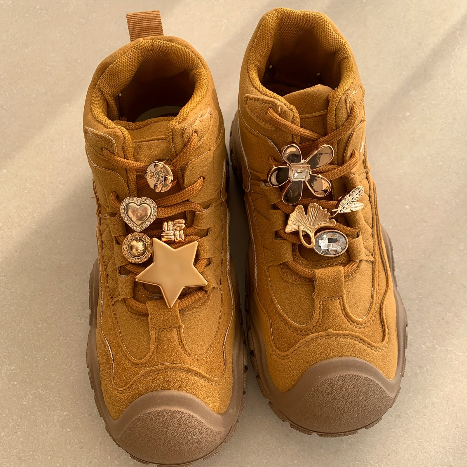 Women's Shoe Charms 9 Pcs Detachable Shoelace Clips Sneakers & Boots Accessories