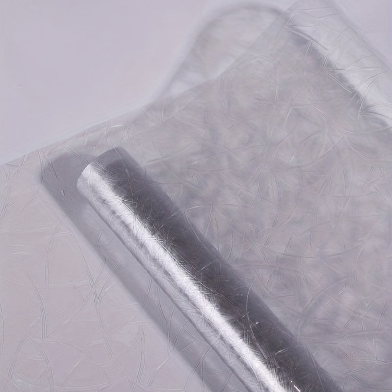 Decorative PVC Film Roll 16Mil Thick Iridescent Geometric Privacy Window Sticker