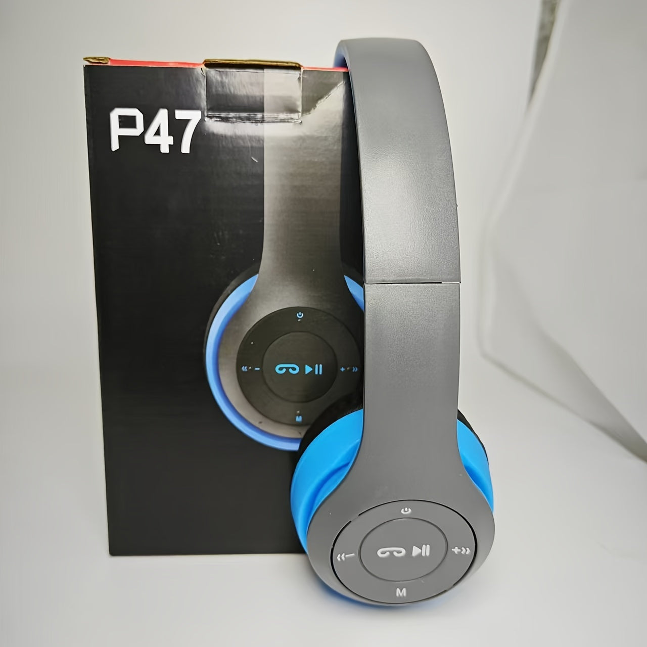 Wireless Over-Ear Headphones with Noise Cancellation and Rechargeable Battery