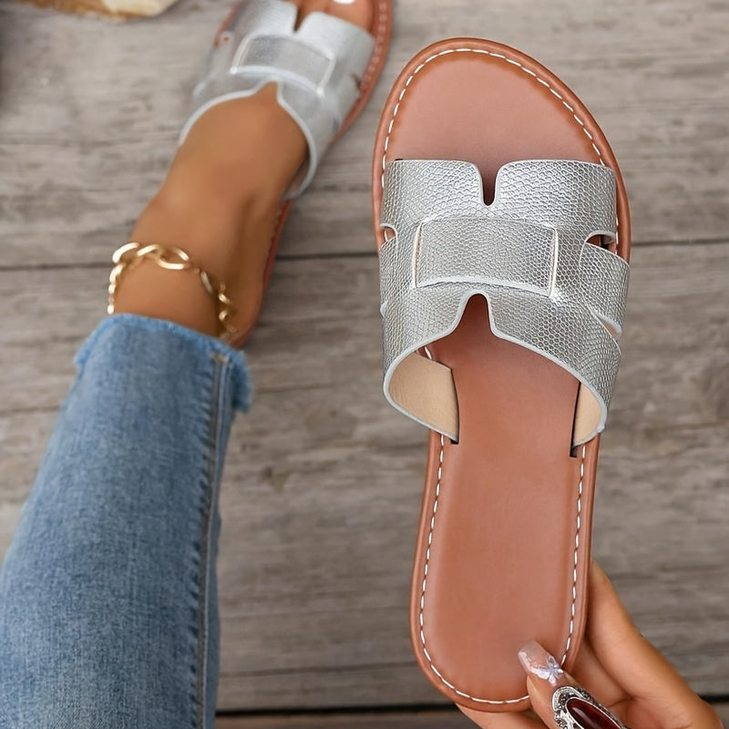 Women's Flat Slippers Non-Slip Comfortable Casual Crisscross Sandals