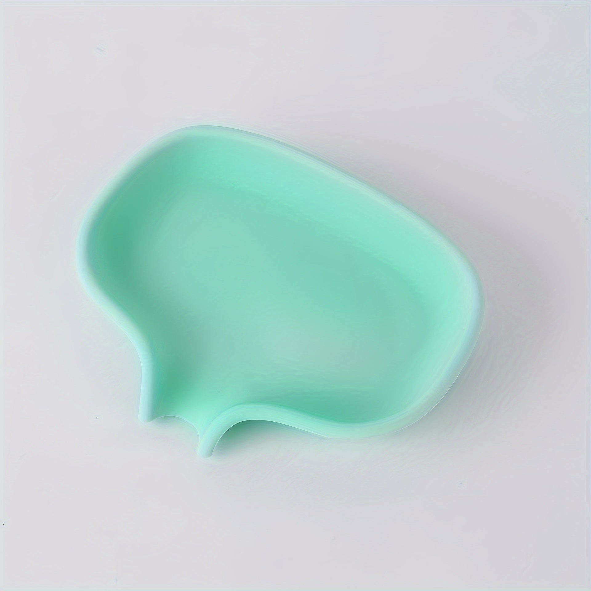 Jabonera minimalista para baño con drenaje, cerámica blanca, diseño compacto