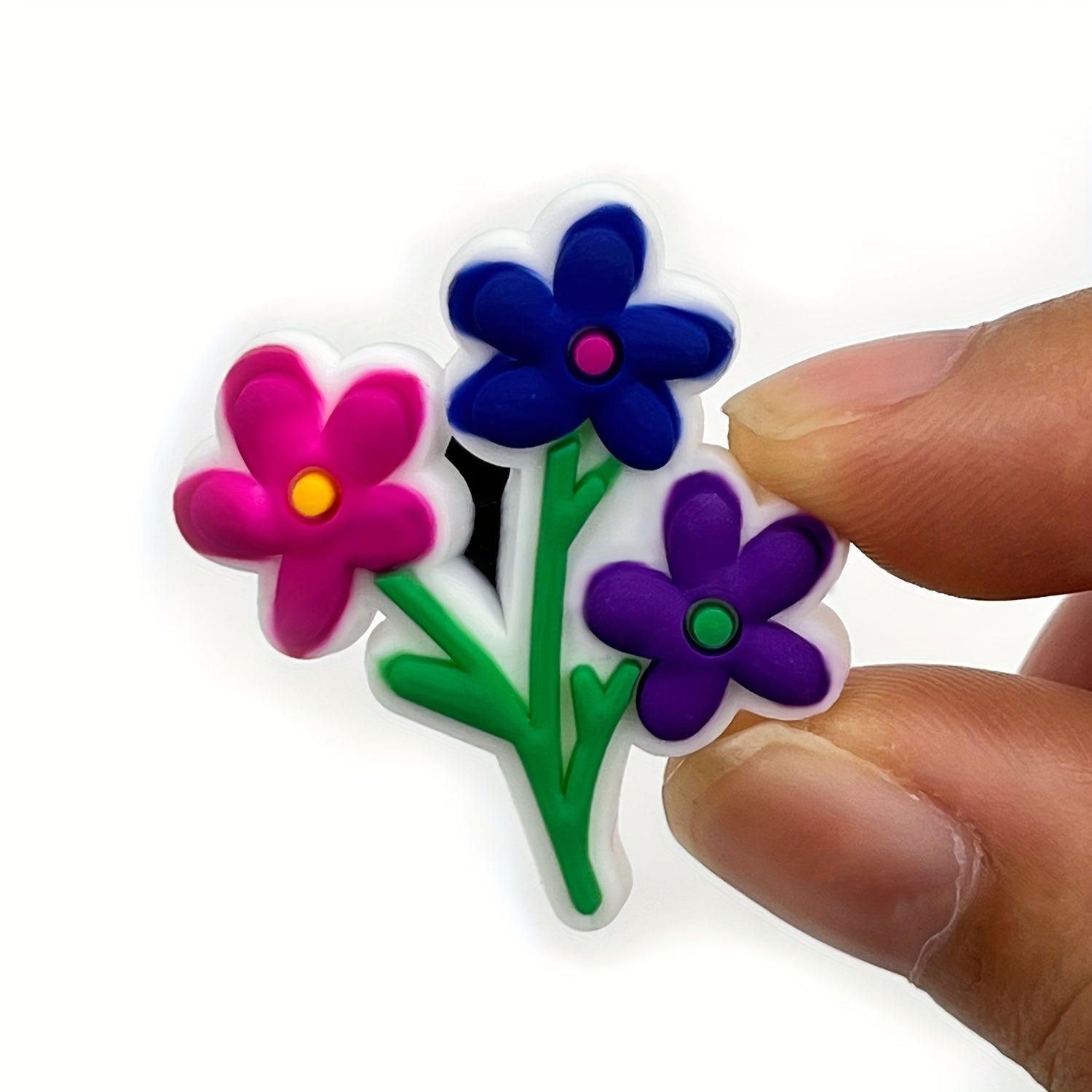 21Pcs Flower Butterfly PVC Charms for Jewelry Shoes Crafts Accessories