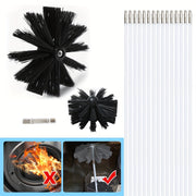 Particle Furnace Cleaning Brush for Chimneys and Dryer Vents, Flexible Rods 2.38m-5.89m