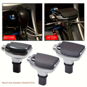 Leather Gear Shift Knob for Automatic Transmission, Universal Car Accessory