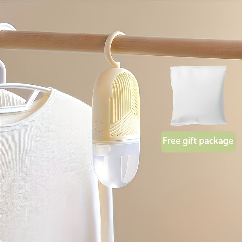 Small Plastic Manual Dehumidifier for Wardrobes and Shoe Cabinets High Water Absorption Energy-Free