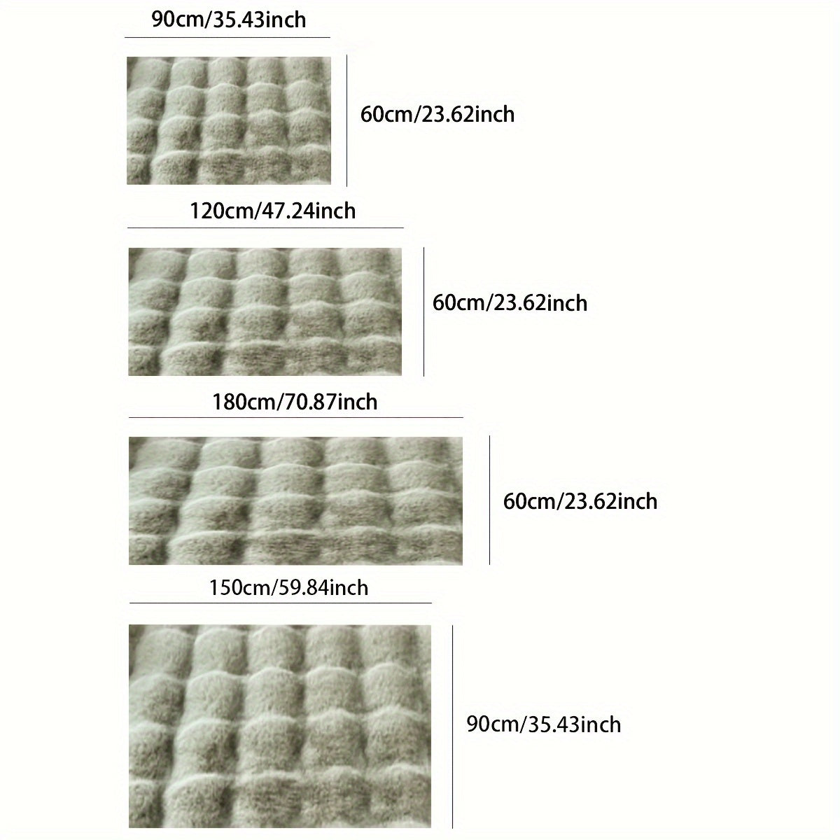 Soft Fluffy Bubble Velvet Carpet for Bedroom Living Room Anti-Slip Waterproof