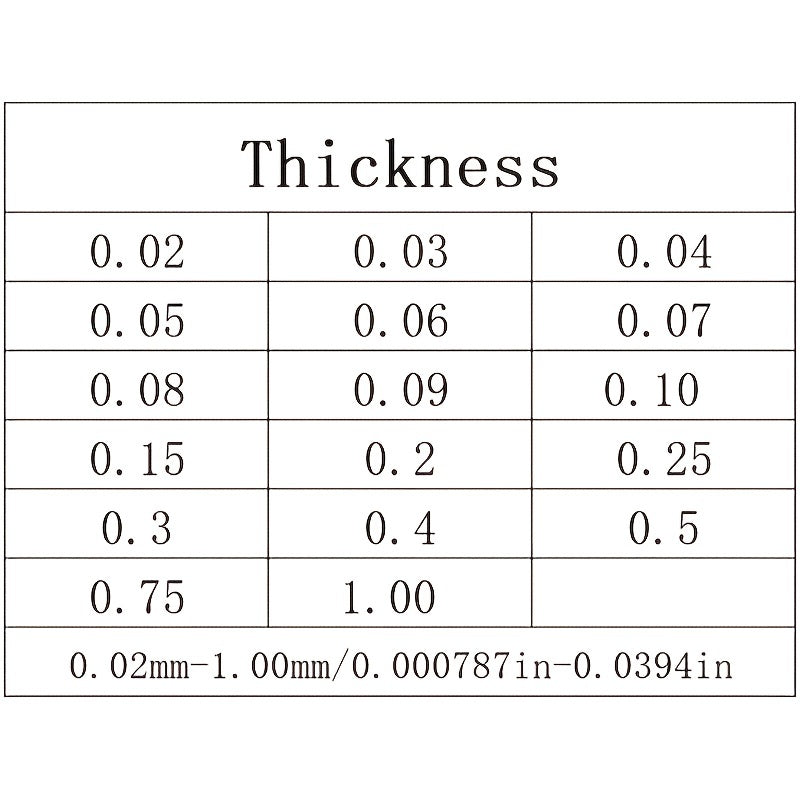 Feeler Gauge 0.02-1.00mm 17 Blades Measure Gap Width Steel