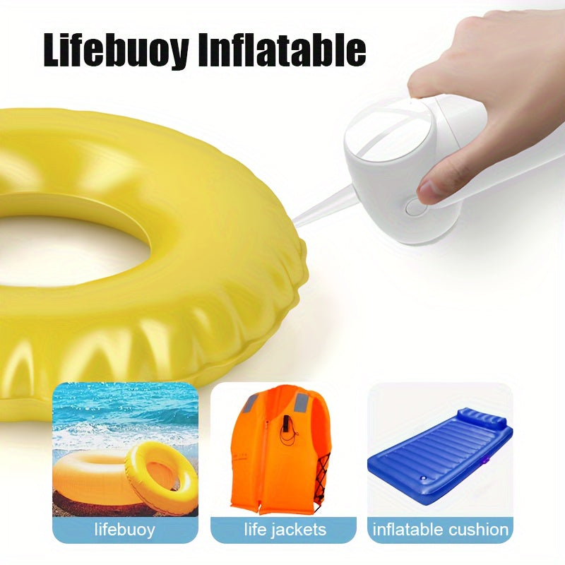 1 dona Portativ 3-in-1 Vacuum Sealer va Havo Pompasi, USB bilan qayta to'ldiriladigan, kuchli yopish, uzoq batareya muddati, 18650 seriyali litiy batareya, oziq-ovqat saqlash va sport to'plar uchun ko'p o'lchovli yopish.