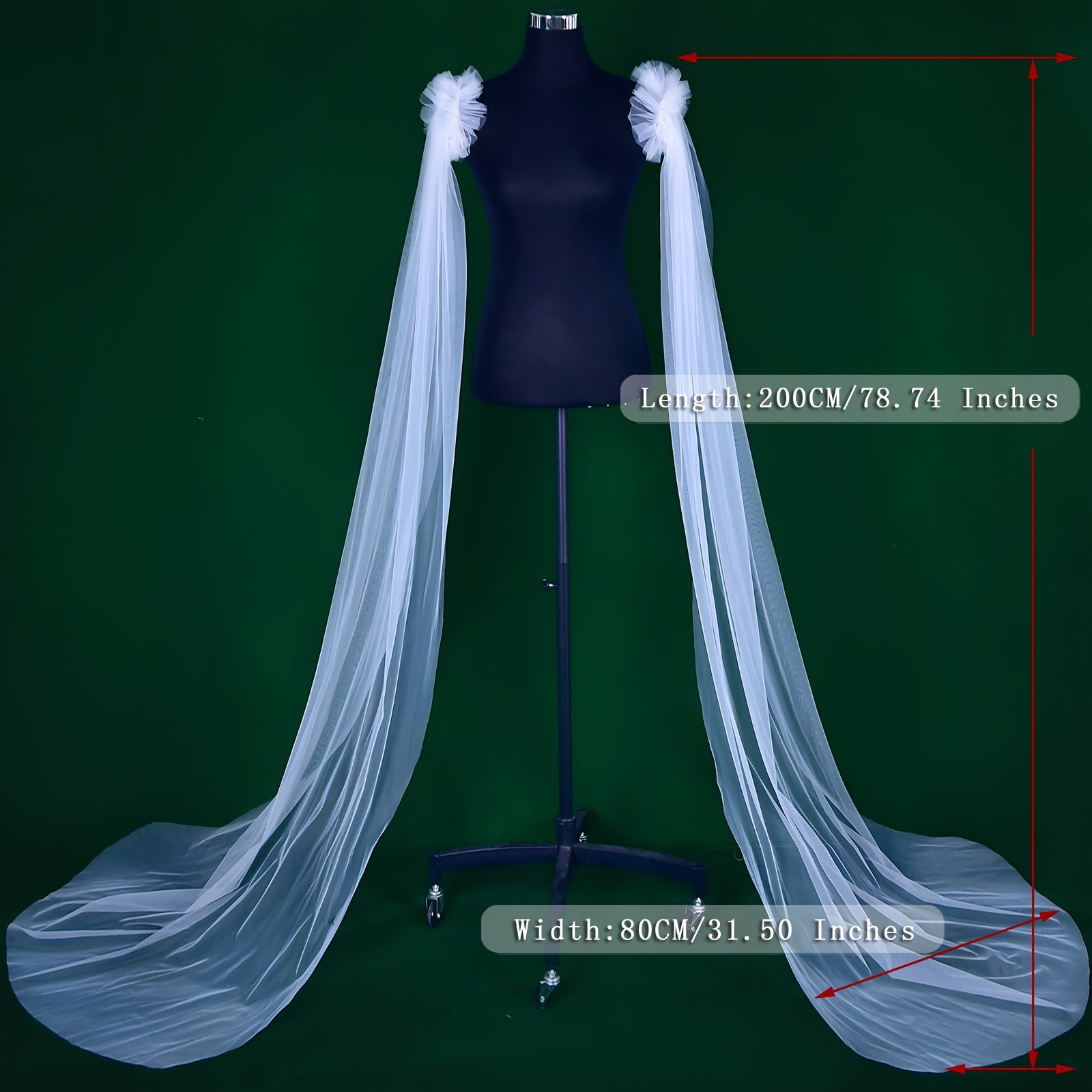 Long Tulle Bridal Sleeve Covers for Weddings in Various Colors Nylon Hand Wash