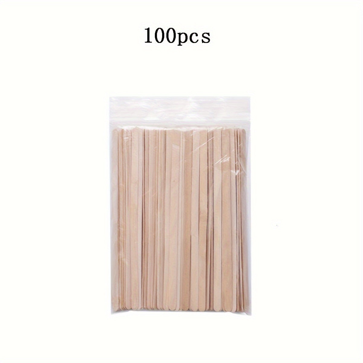 Pack of 100 Wooden Coffee Stirrers with Long Handles for Hot Beverages