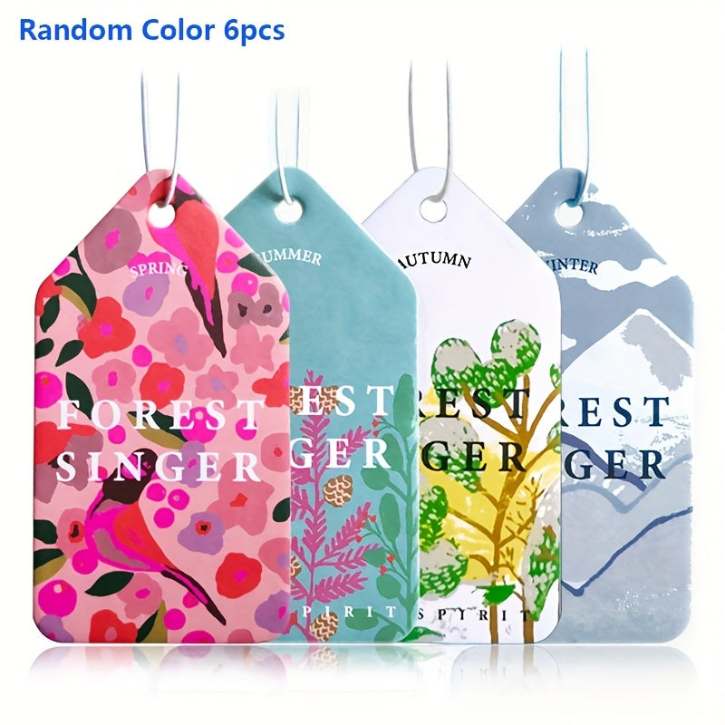 Car Air Freshener Set for Car Mirror Decoration Scent Cards Pack of 4 6 8