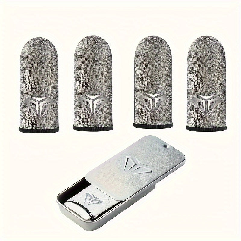 2 Pairs E-Sports Sweat-Resistant Nylon Finger Sleeves for Gaming