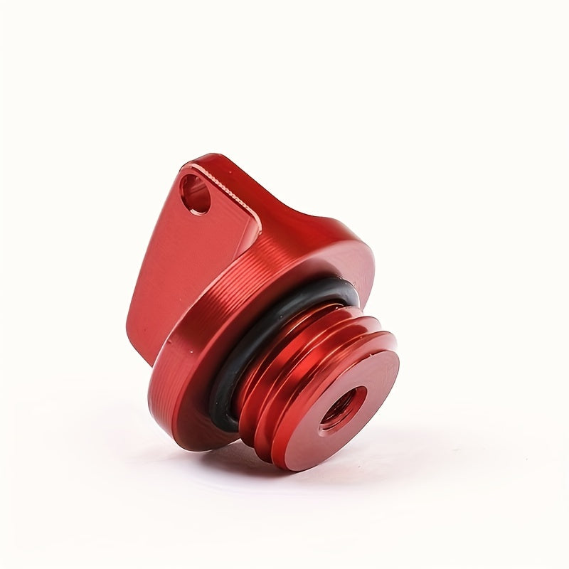 Tapa de aceite de aleación de aluminio universal para motocicleta, cubierta impermeable con rosca