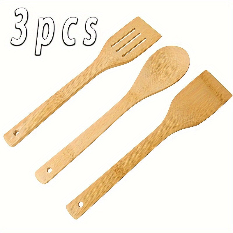 Kitchen Utensil Set 3 Pieces Non-Stick Food-Grade Cooking Spoons Spatula