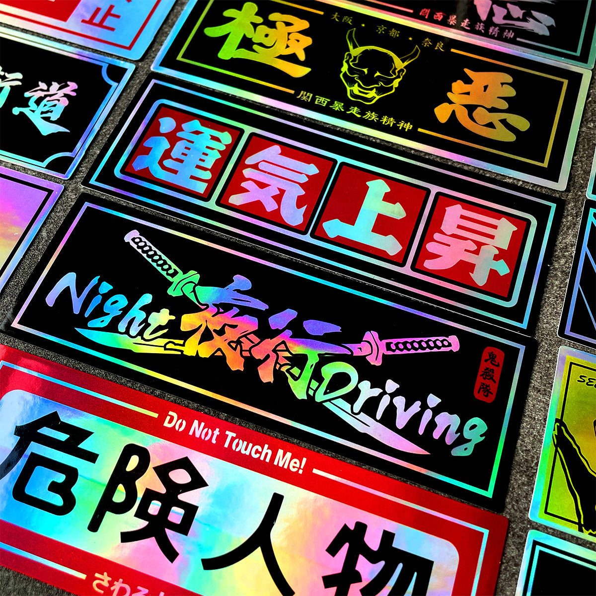 24 Pack Reflective Waterproof PVC Car Motorcycle Decal Stickers