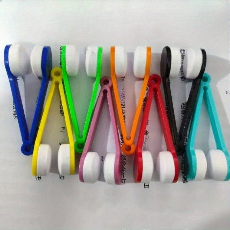 4 ta yumshoq cho'tkali portativ mini ko'zoynak tozalash cho'tkalari to'plami - qulay va sayohat uchun mos, turli ranglarda (Yashil, Ko'k, Qizil, Qora) uyda va harakatda foydalanish uchun - yotoqxona uchun mukammal va cho'tkalarni oson tozalaydi.