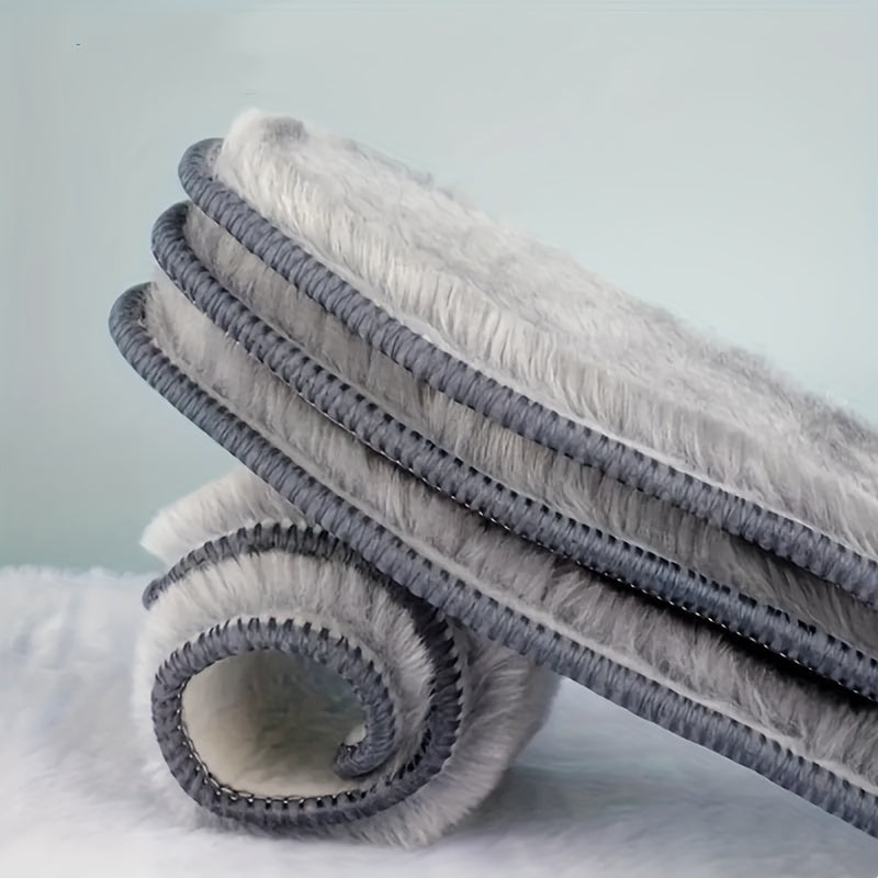 Unisex Thermal Felt Plush Insoles Warm Winter Shoe Pads Breathable