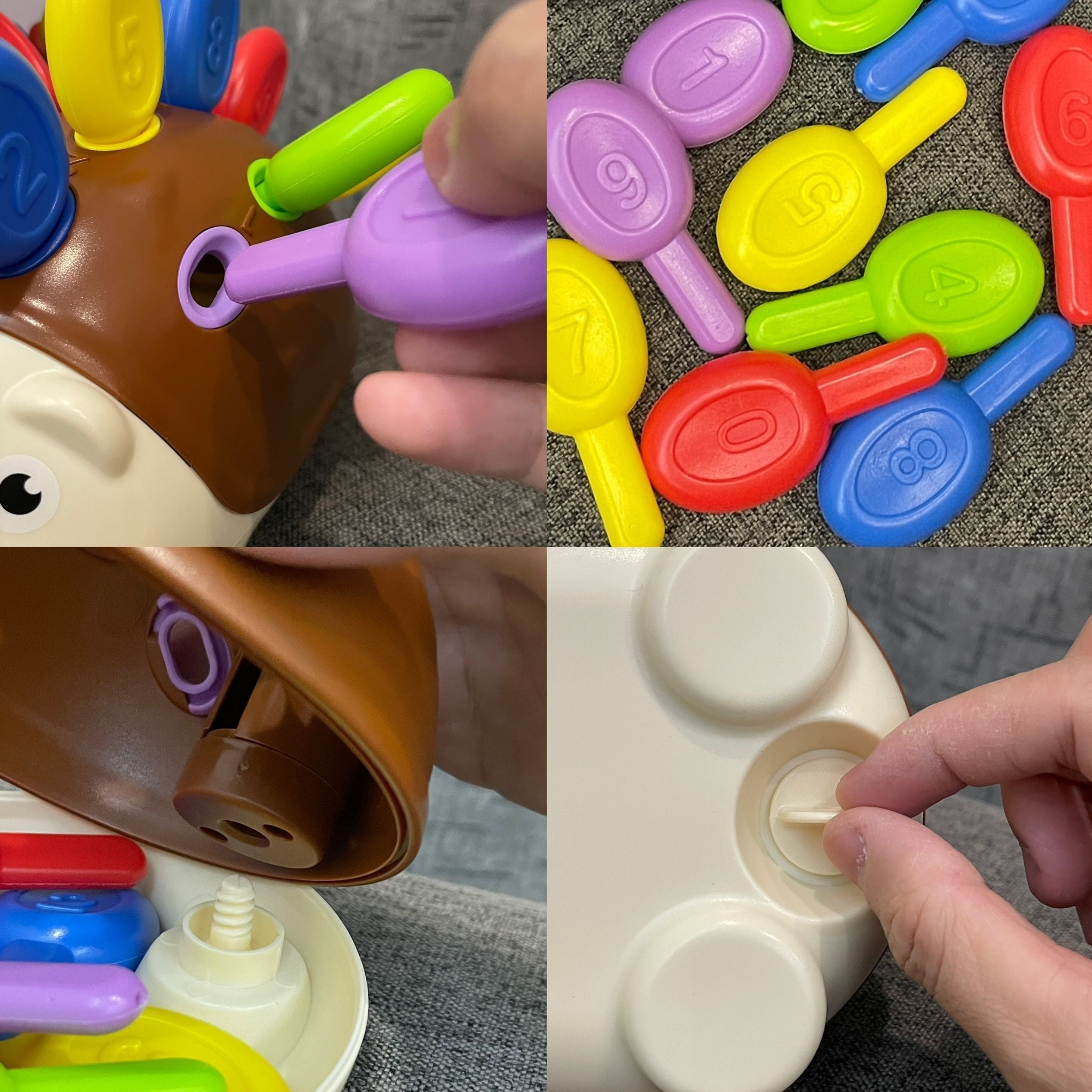 Bolalar uchun yaxshi motor ko'nikmalari o'yinchoq quyoncha ta'limiy mozaika, maktabgacha yoshdagi o'g'il va qizlar uchun