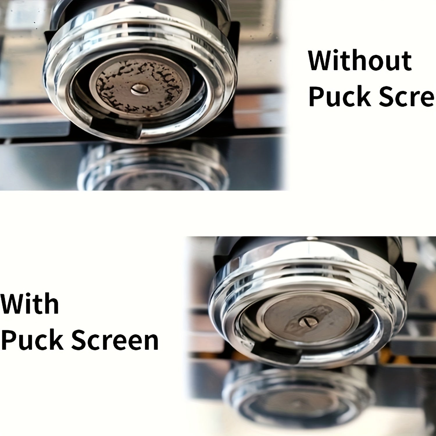 Stainless Steel Espresso Filters 51mm & 58mm Reusable Durable for Home and Restaurant