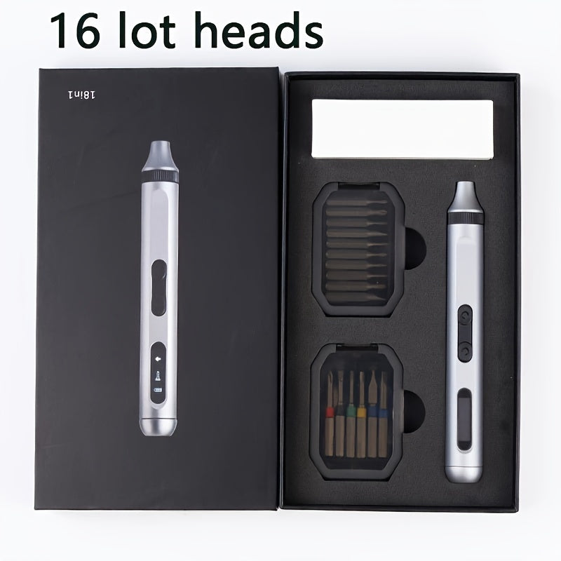 Electric Screwdriver Set with 50 Interchangeable Bits Rechargeable High Torque Quiet Durable