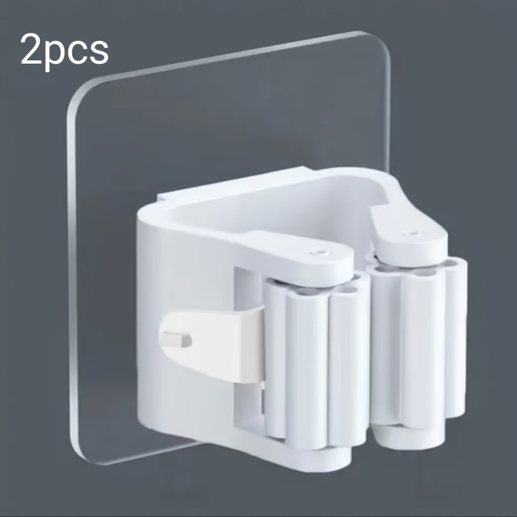 Plastic Wall Mount Organizer with Utility Hooks for Home Storage