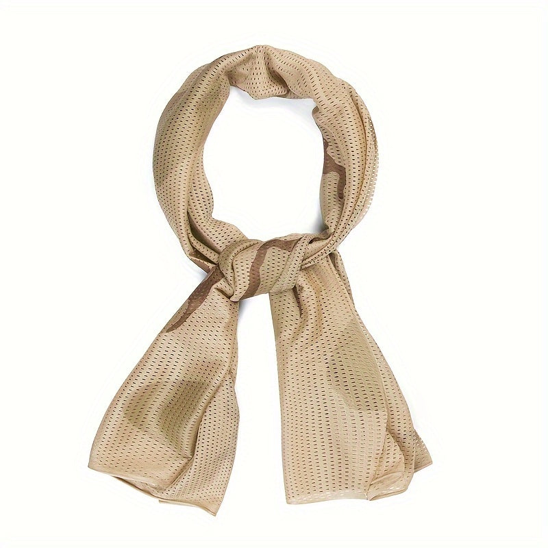 Pañuelo de cuello unisex con estampado de camuflaje, pequeño, cuadrado, ligero y transpirable para uso al aire libre