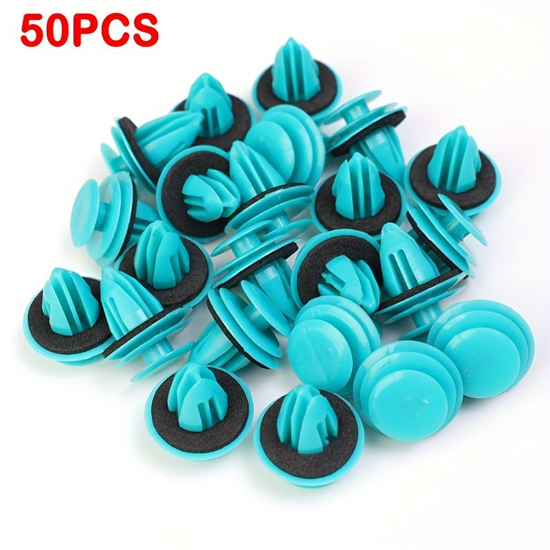 50/100 Pcs Car Door Panel Clips Black White ABS Resin Fasteners Rivets Bumper Clips