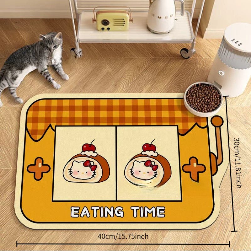 Waterproof Pet Feeding Mat for Cats and Dogs Durable Water-Resistant Scratch-Resistant Easy to Clean