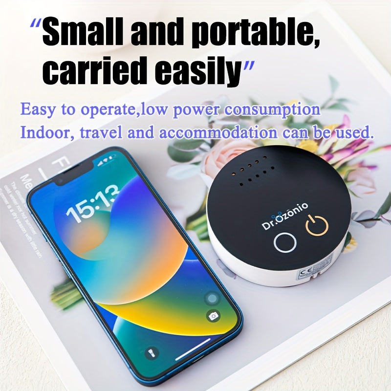 Портативный очиститель воздуха для туалета, компактный, удаление запахов, низкий уровень шума