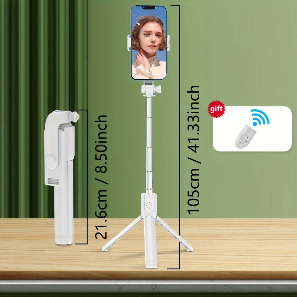3-in-1 Selfie Stick Tripod va Wireless Remote uchun jonli efir videolari, suratlar, sayohat