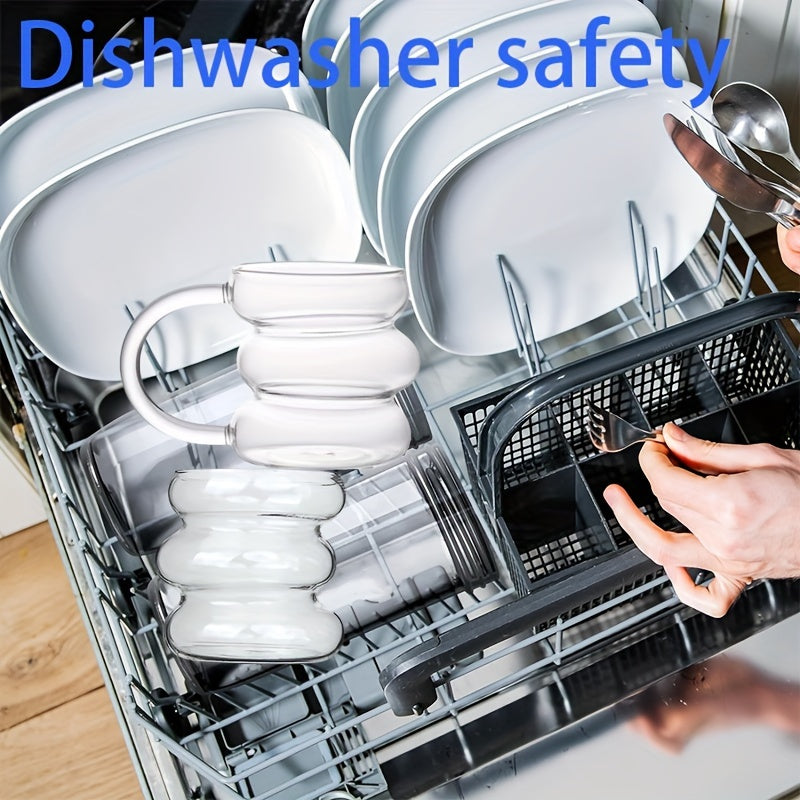 Irregular High Borosilicate Glass Cup for Caterpillar Heat-Resistant Beverages