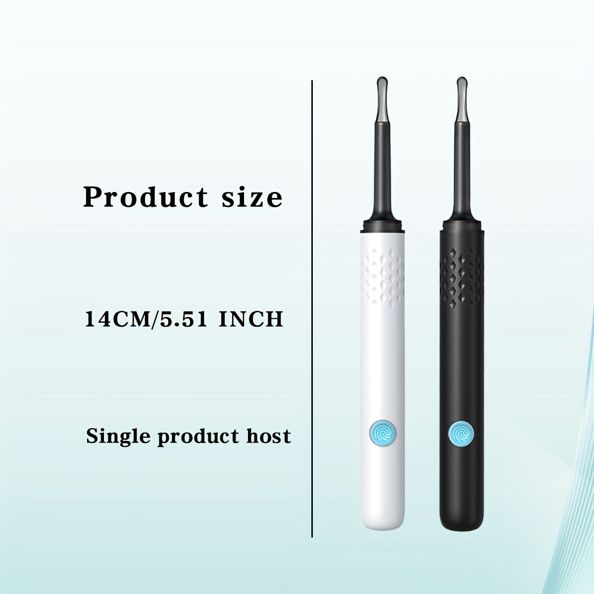 Набор для удаления ушной серы с камерой и лампой, перезаряжаемый через USB