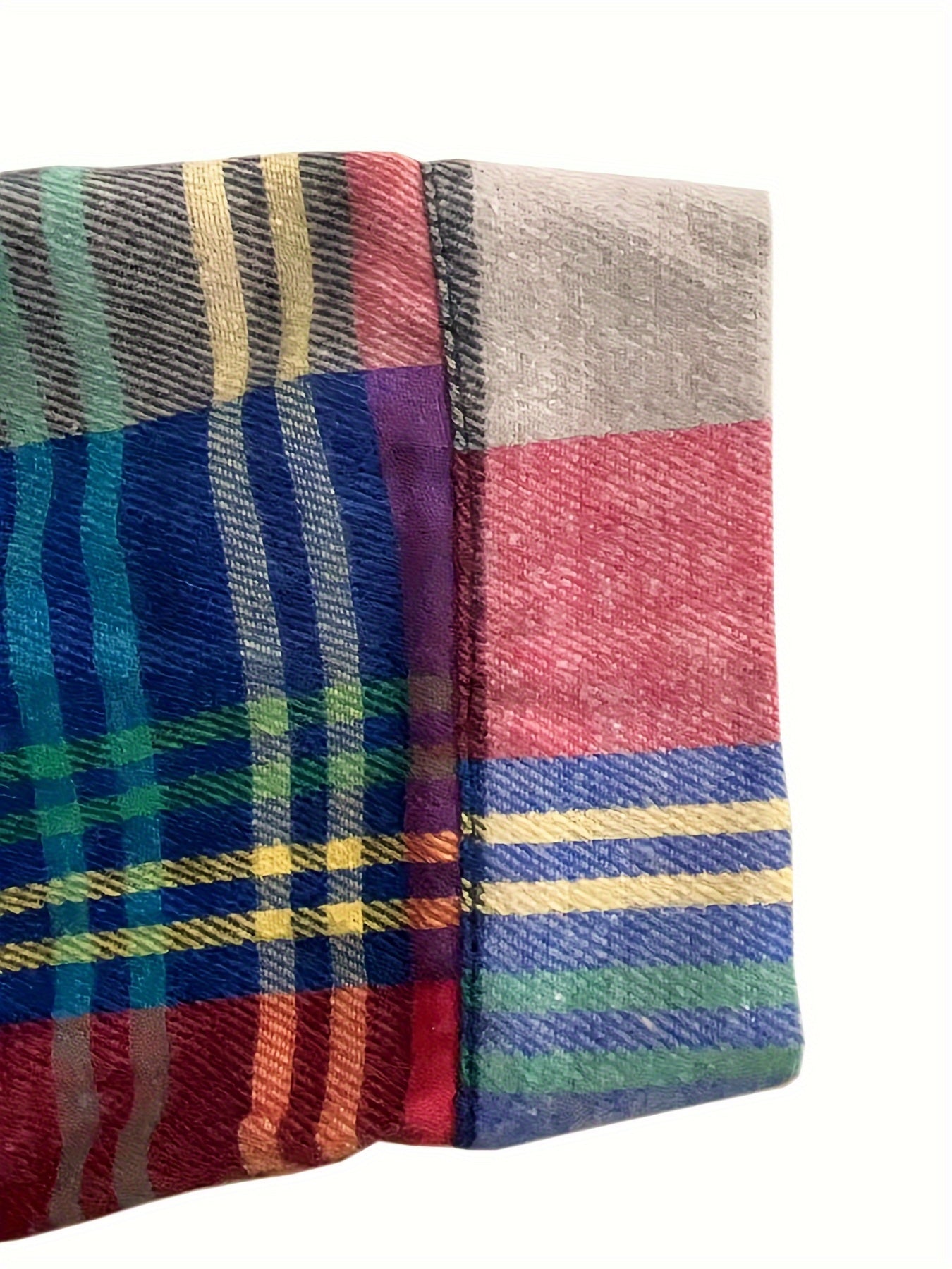 Plus o'lcham ayollar uchun plaid ko'ylagi polyester uzun qo'lli to'qilgan bluz