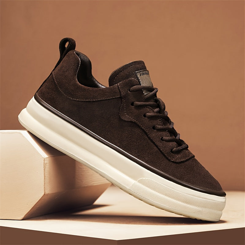 Men's All-Season Casual Athletic Sneakers with PU Upper and Lace Closure