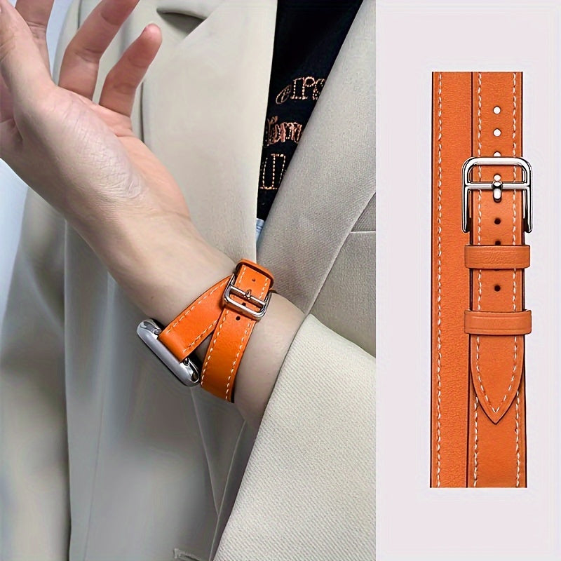 14-ta qismli ko'p rangli sun'iy charm smart soatlar uchun bantlar, iWatch Series SE/1-9 va Ultra bilan mos keladi, erkaklar va ayollar uchun mos keladigan ikki marta aylantiriladigan moslashuvchan.