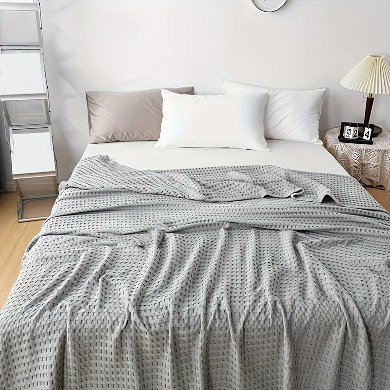 Paxta Gazli Yostiq Waffle Usulida Ko'p Maqsadli Yotoq Choyi Yozgi Sovutuvchi Yostiq