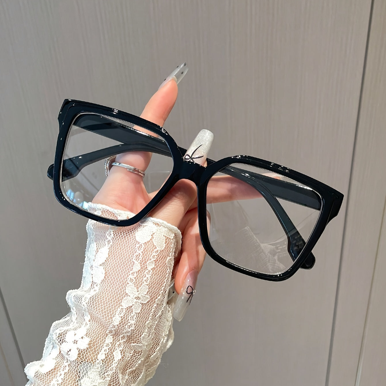 Large Square Glasses for Women Fashionable Oversized Eyewear Daily Wear