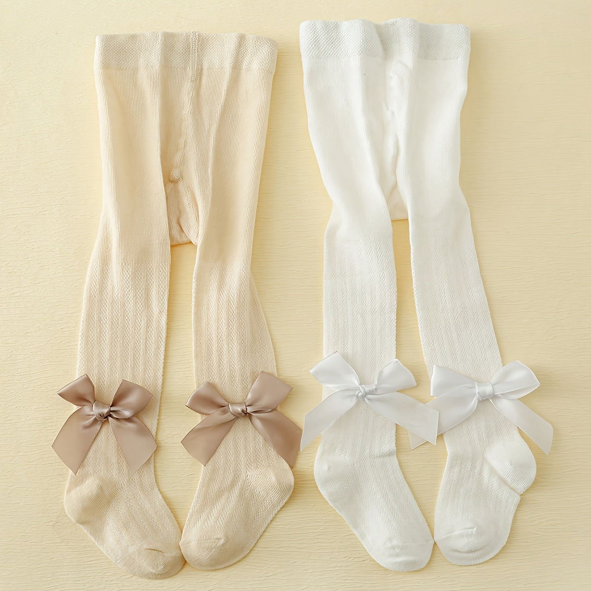 Medias altas repelentes de mosquitos para niñas en verano con lazo, transpirable, mezcla de algodón para todas las estaciones