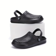 Unisex EVA Clogs Breathable Non-Slip Summer Garden Shoes Black Brown Dark Brown