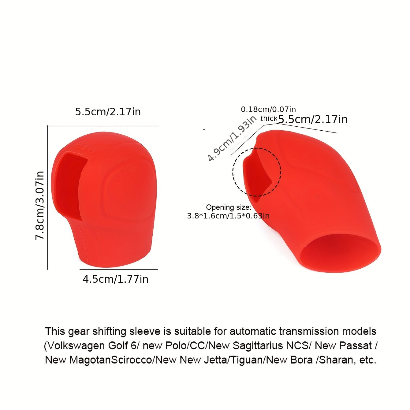 Universal silikon gear shift qopqog'i changga chidamli, aşınmaya qarshi, avtomatik avtomobillar uchun