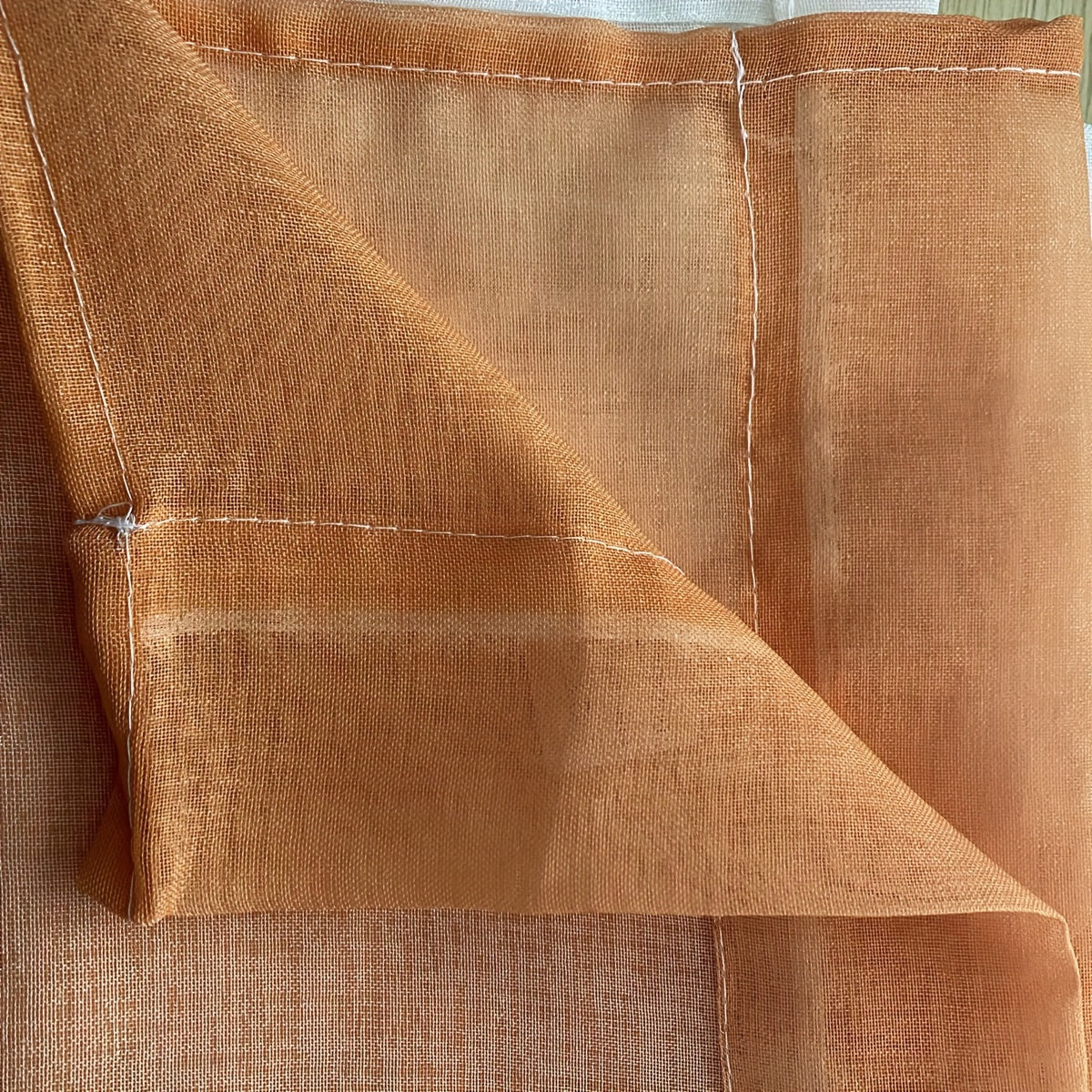 Gradient Sheer Curtain and Printed Rod Pocket Window Treatment Set for Living Rooms