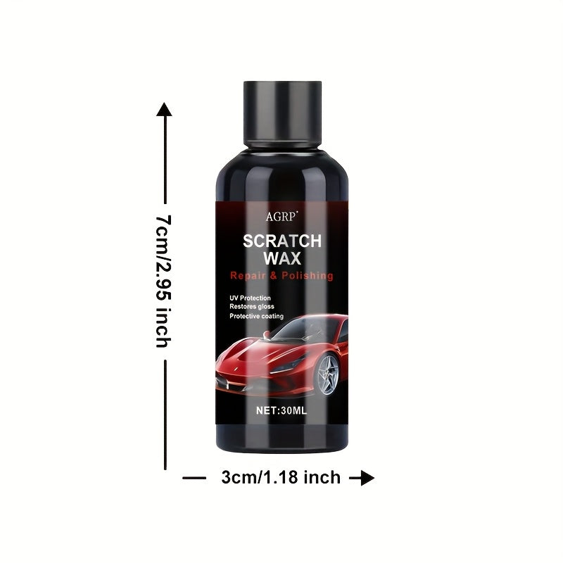 Scratch Repair Wax Kit for Cars, 30ml, UV Protection, Easy Application