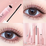 Waterproof Natural Fiber Mascara for Lengthening Curling and Volumizing Black Lashes